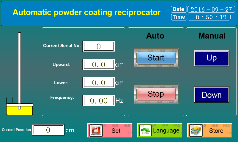 Advanced 2 Axis Automatic Powder Coating Reciprocator