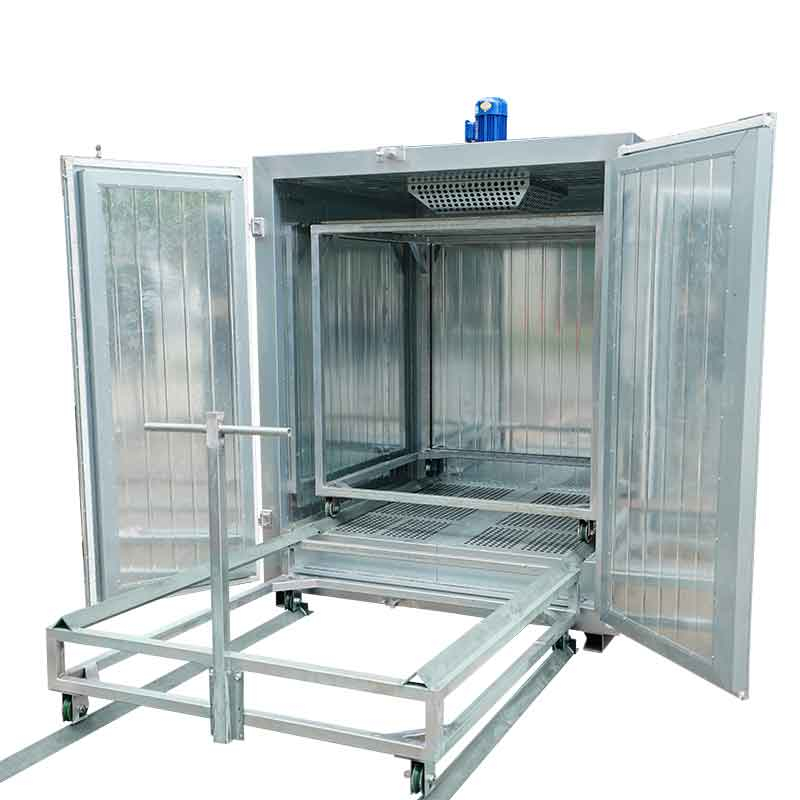 batch powder coat coating electric curing oven NEW DELUX model