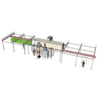 Semi-automated Powder Coating Painting Line